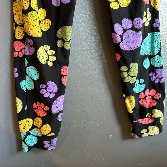 Animal print rainbow paw print joggers - Picture 1 of 7